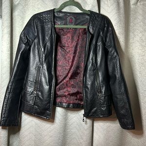 Faux Leather Jacket